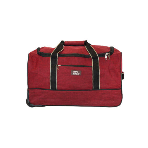 Alezar sports bag 2 wheeled, Red