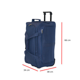 Alezar travel/carry-on bag, Eva blue, 24"